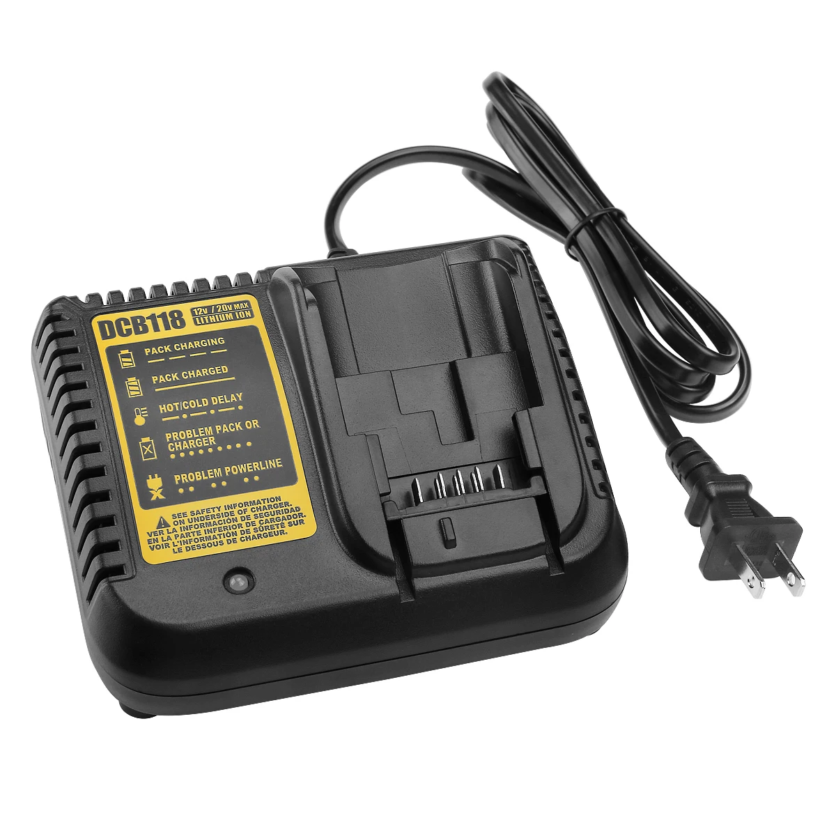Power Drill Battery Fast Charger Dcb118 For Dewalt 12v20v Lithium Ion