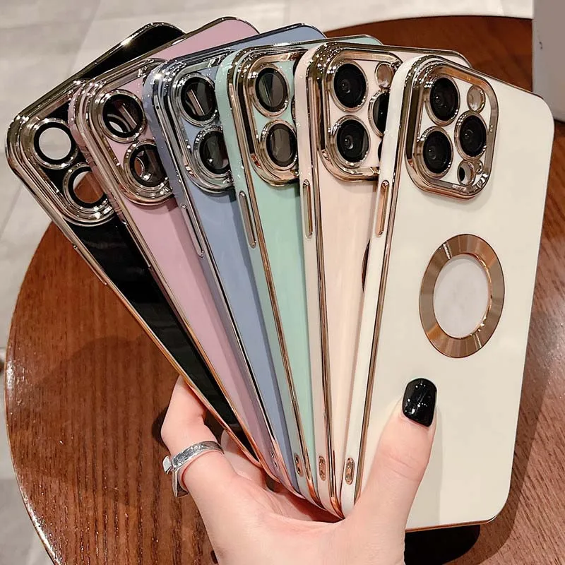 Universal Logo Hole CD Grain Camera Lens Protective Film 6D Electroplated Soft TPU Phone Cover Case for Samsung Galaxy A22 4G