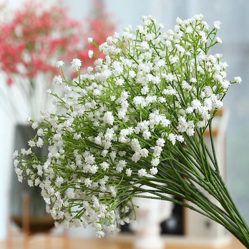 Factory Wholesale Home Wedding Decor Real Touch Long Stem White