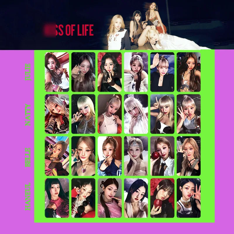 KPOP 6pcs/set KISS of LIFE MIDAS TOUCH Photocard Photo Card