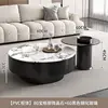 Bulgari Black Cabinet+Gray glass table[80CM+60]
