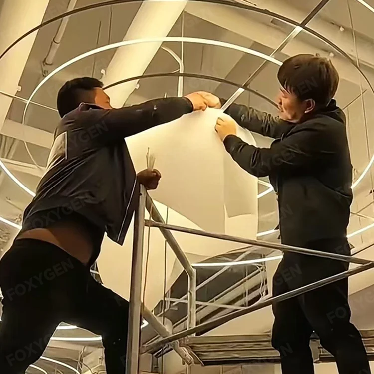 French Textured Paper Modern Style Drop Cloth Ceiling Fabric Drop a Grade Ceilingfor Hotel Shop factory