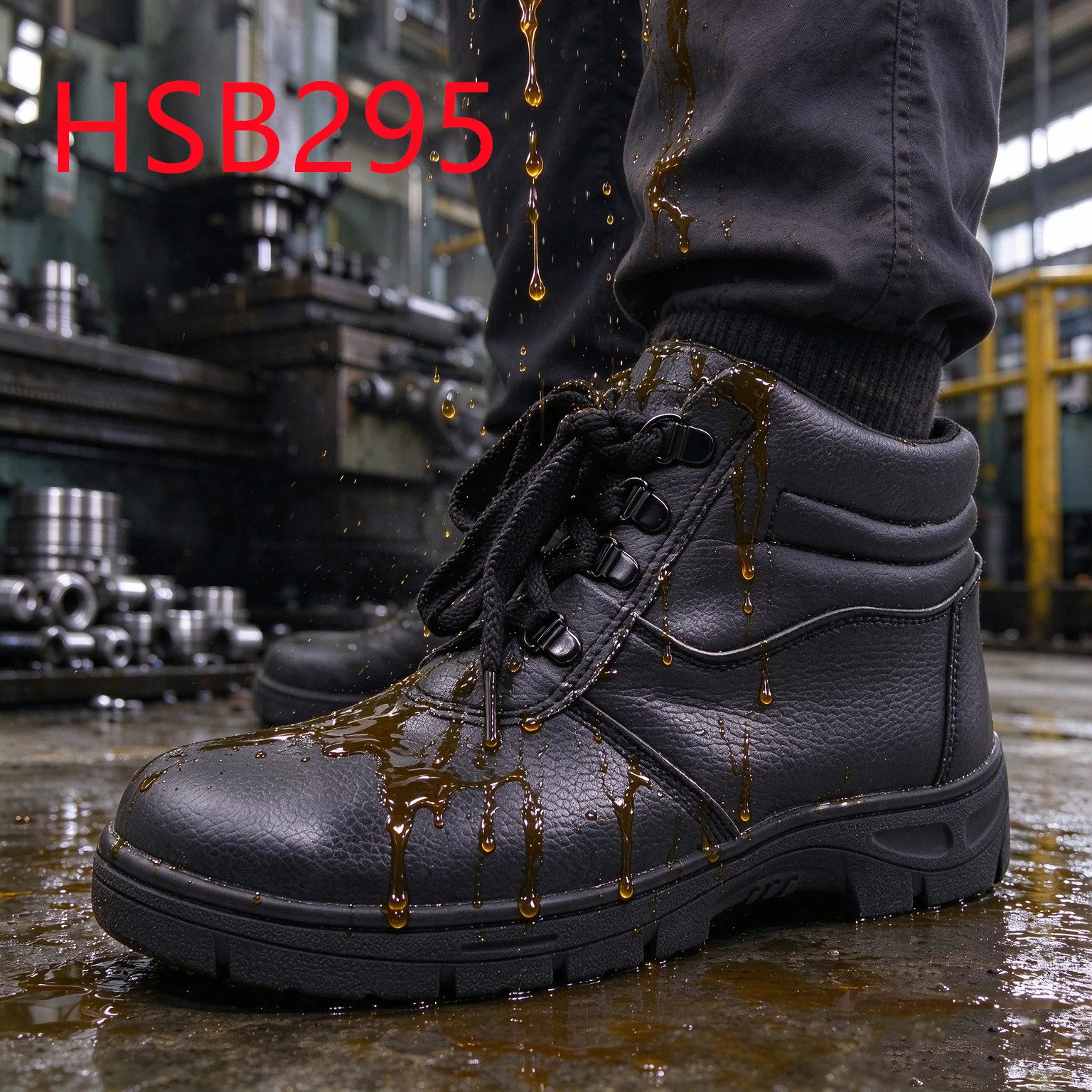 HY,Thailand Tough Environments Stitching Rubber Outsole Work Boots Anti-hit&puncture 3.15$ Hua Singh Safety Labor Shoes HSB295