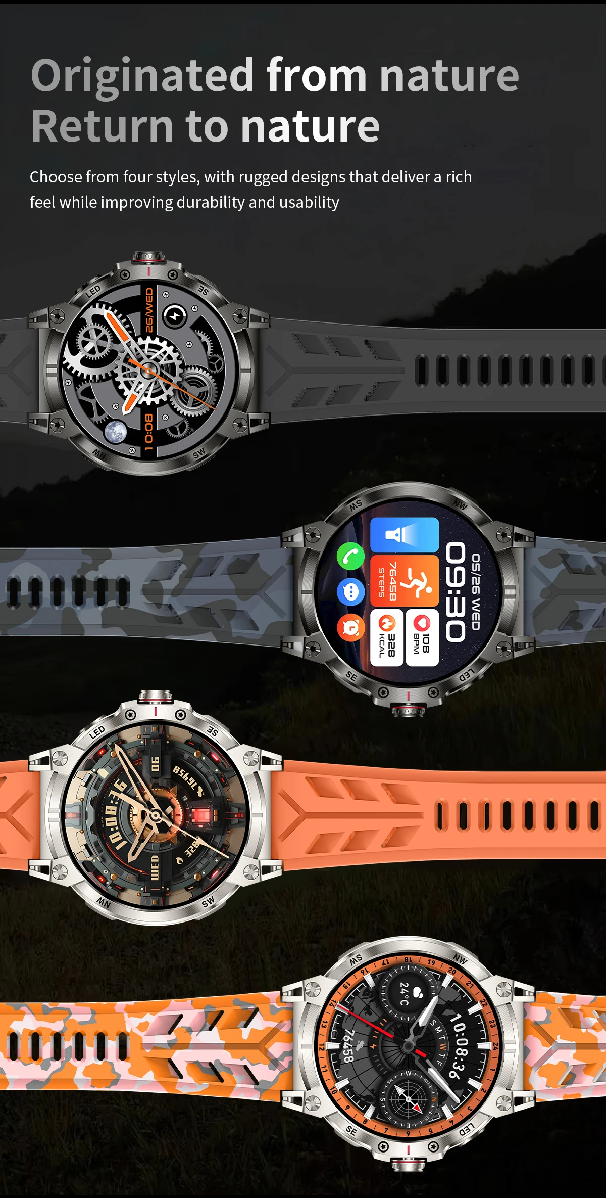 Welcome OEM Order, Factory Whole Selling 2025 Kc89 Outdoor Sports Men Smart Watch 1.85