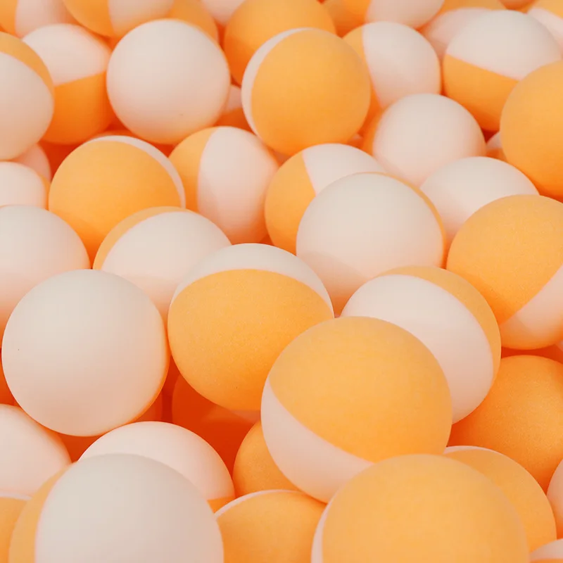 Two-Color ABS Table Tennis Balls Half White and Half Yellow 40+mm for Home School Club Use 40+ Stitched Balls