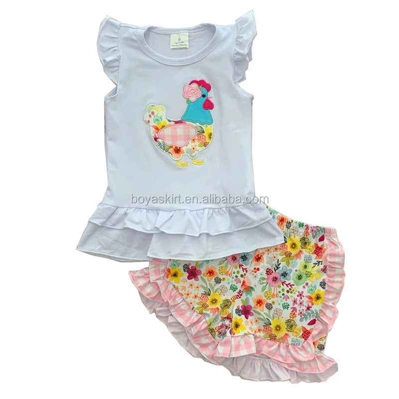 21 Ferme Poule Brodee D Ete Shorts Ensemble Enfants Bebe Fille Boutique Vetements Ensemble Buy Ete Enfants Fille Lothing Ensemble Automne Floral Bebe Fille Vetements Enfants Boutique Vetements Product On Alibaba Com