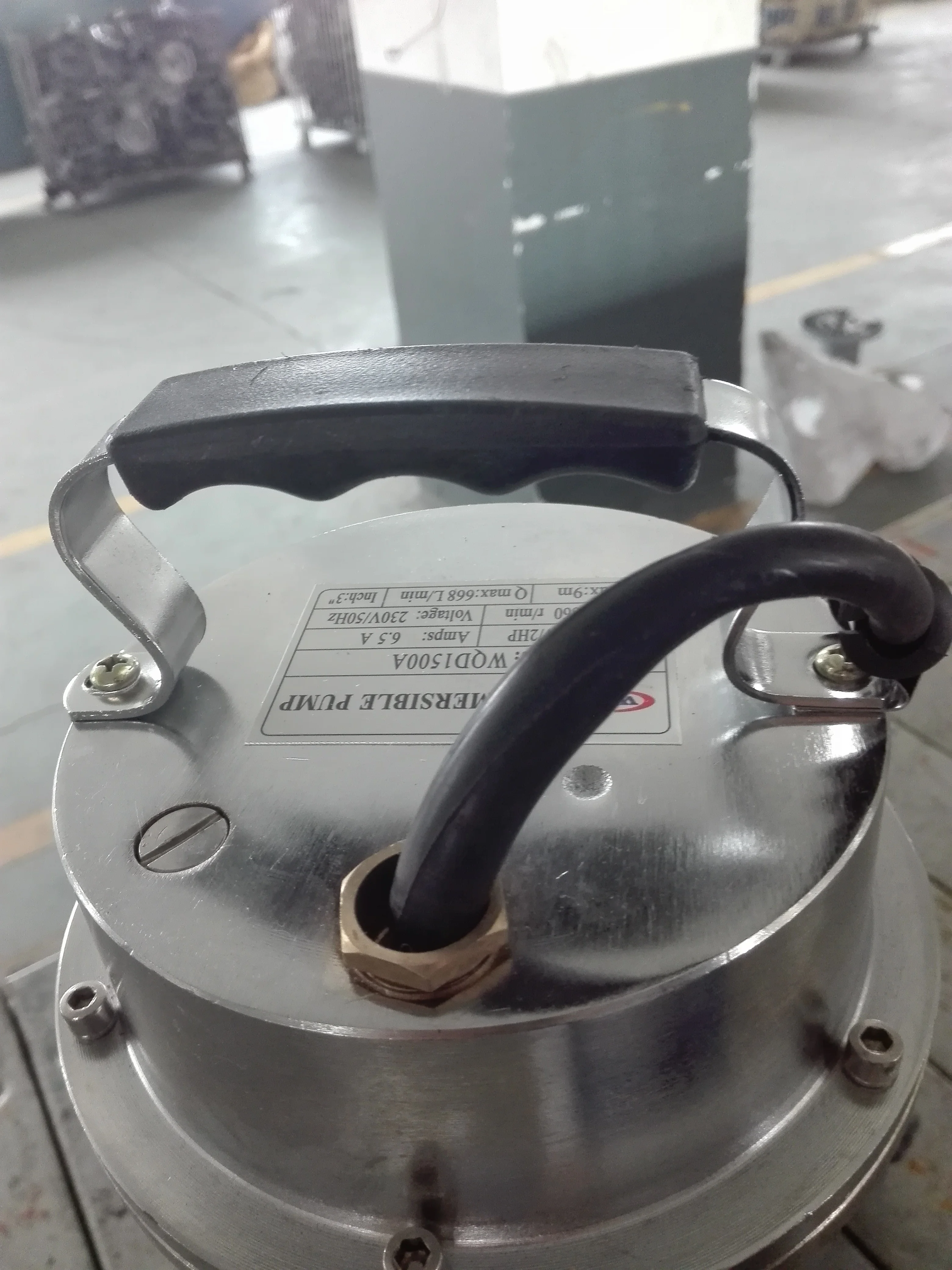 Однофазный Портативный Погружной грязевой насос для сточных вод 2HP с Поплавковым