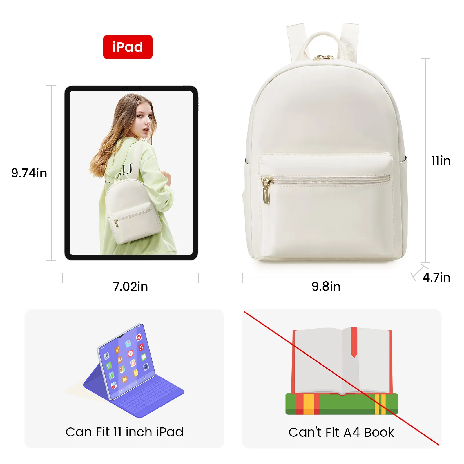 LOVEVOOK Mini Backpack Lightweight Anti-Theft Purse