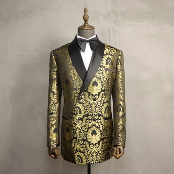 MTM Luxury Shawl Lapel Double Breasted Tuxedo Suit For Groom Tailor Custom Men Wedding Suit Baroque Tuxedo Suite For Man