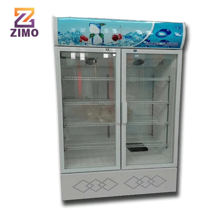 Glass Door Pepsi Beverage Cooler Commercial Display Freezer