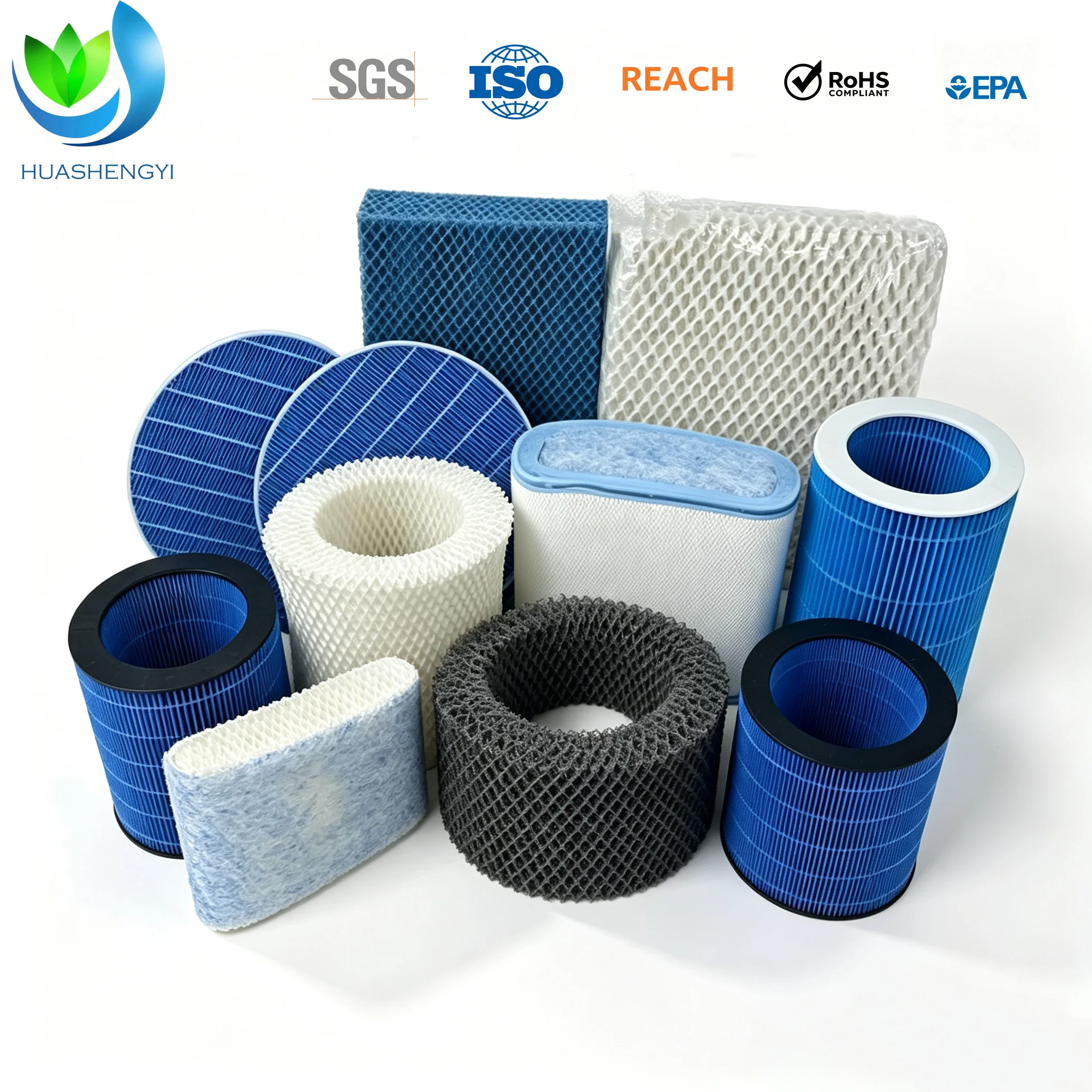 Multi-Shape Air Humidifier Wick Filter & Air Purifier Replacement Filter Custom Multiple Sizes Humidification Purifier Filter