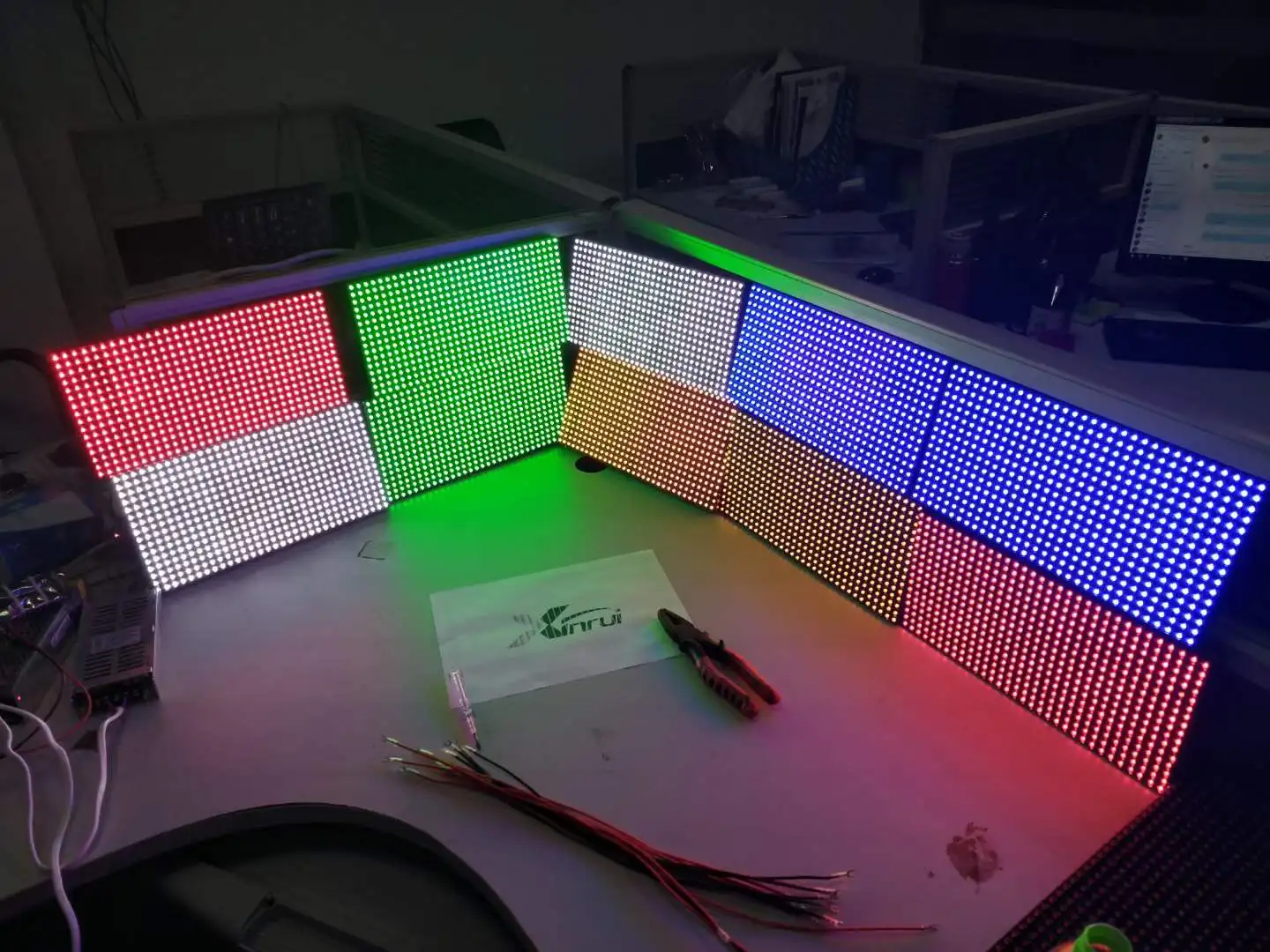 LED Text Display Panel Led Video Display White Module 320*160mm Outdoor SMD P10  Single Color LED Module