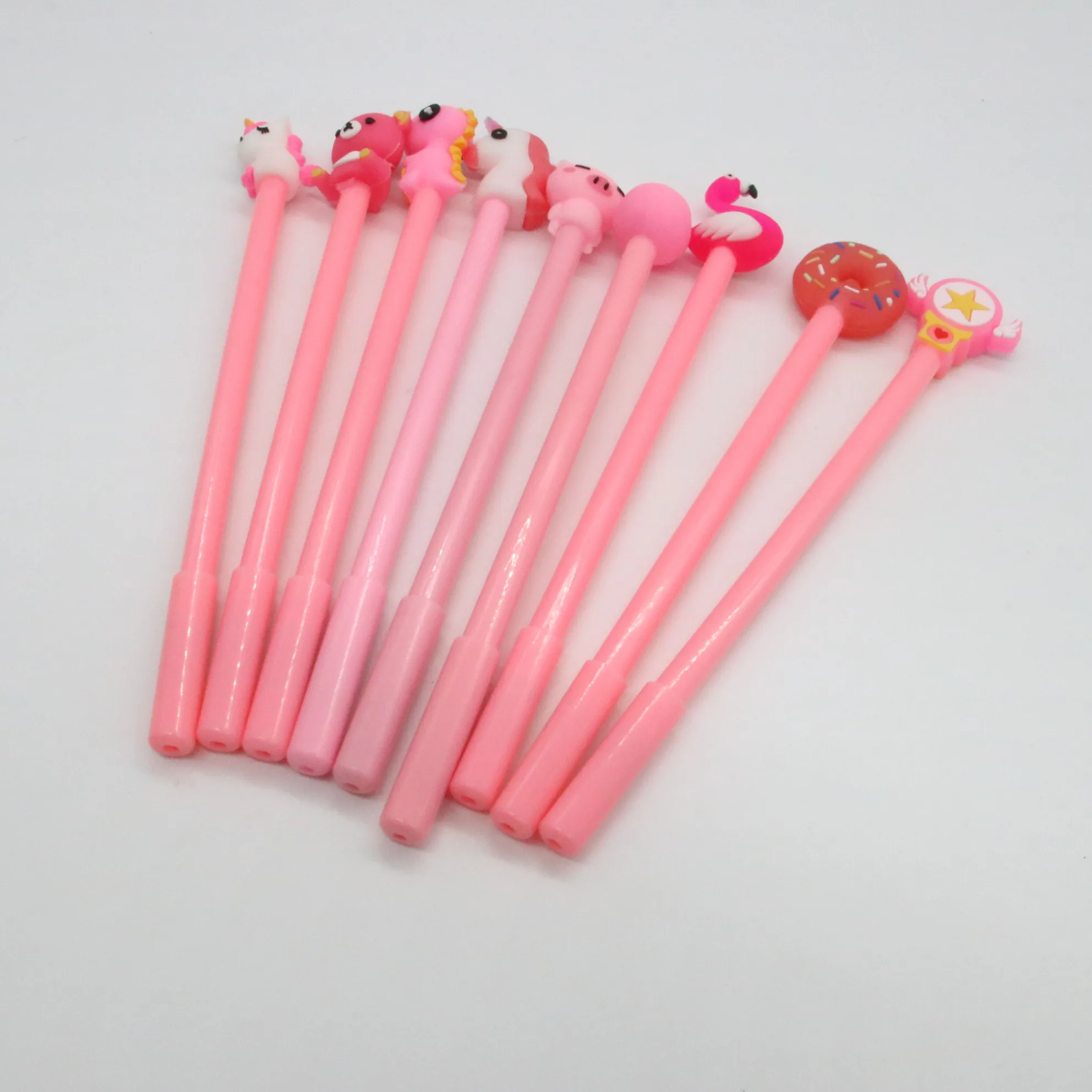 12 piece/bags пластиковые стержни для гелевых ручек каваи ручки кактус милые ручки животных оптом для студентов
