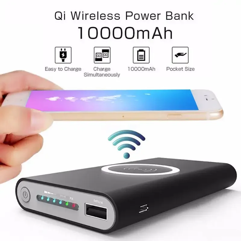 Super 10000mah Wireless Fast Charger Best Selling Portable Quick