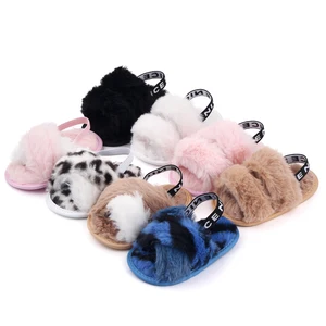 New Arrival Plush Baby Sandals slippers Newborn Toddler Indoor Shoes 2026