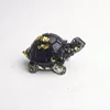 obsidian + gold foil