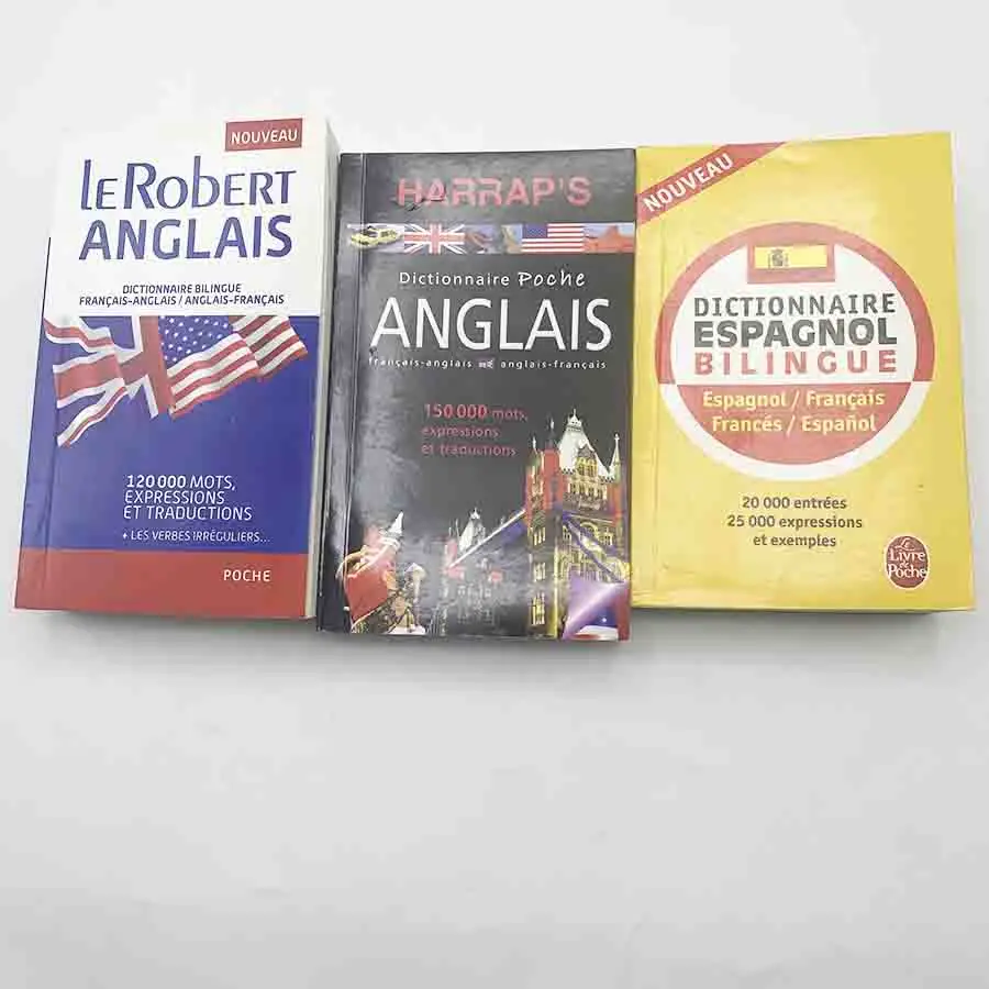 Custom Dictionary Printing Softcover Kid Educational Books Full Color Printed Oxford Dictionary for School