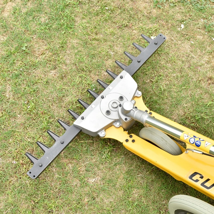 Petrol Hand Push 52cc Brush Cutter Two Wheel Brush Cutter Tiller Grass