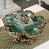 Mixed color green wood grain without lid six grid nut platter