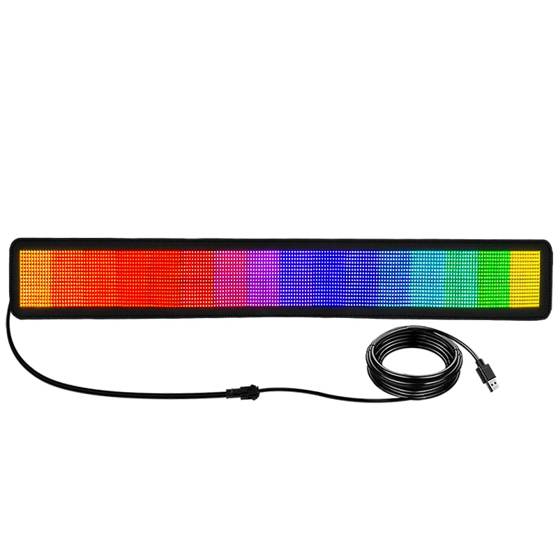Programmable LED Sign Online Shop P4 Flexible Indoor RGB Panel Soft Led Display Screen Car Store Electronic Advertising Board