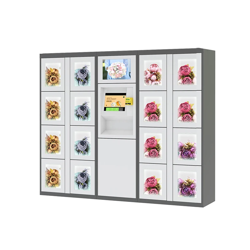 Flowers Vending Machine Gift High-End Automatic Outdoor Flower for Selling Bouquets With Transparent Shelf Display Large Window
