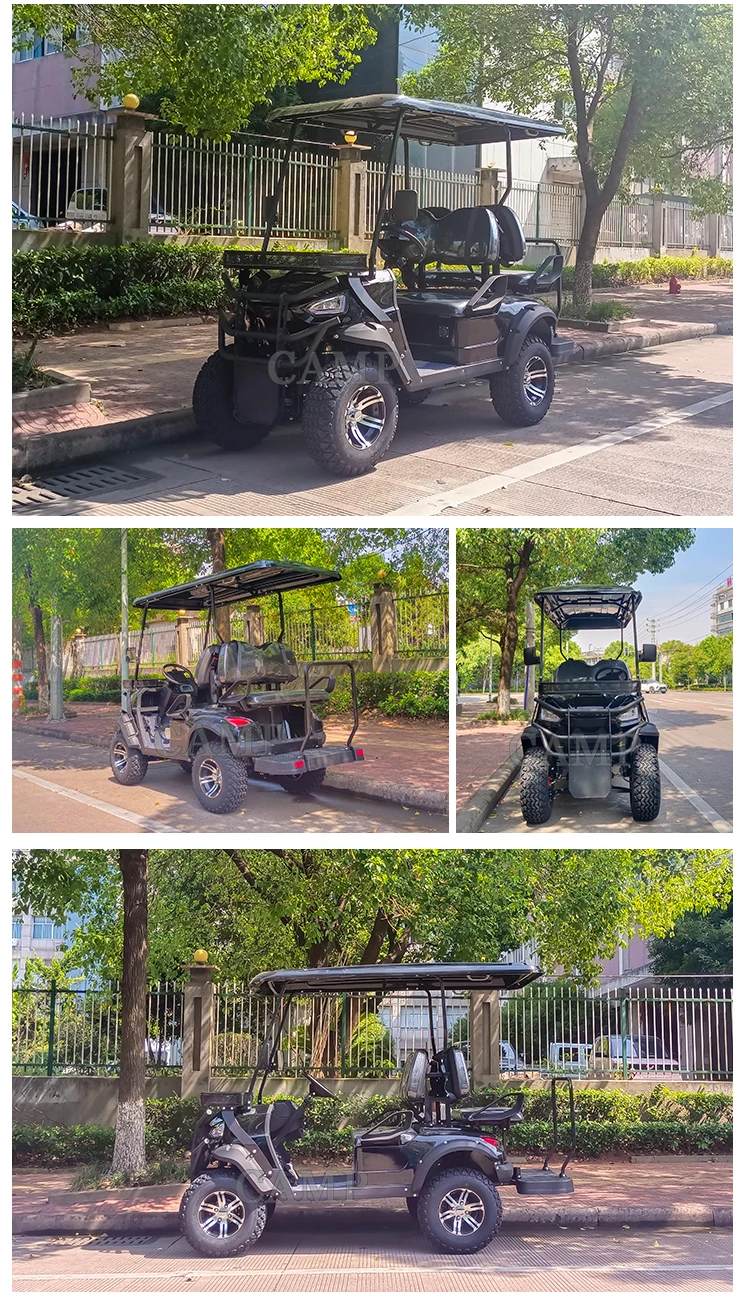 Camp Electric Lifted Gas Golf Cart 2 4 6 8 Seats 4x4 Off Road Type For