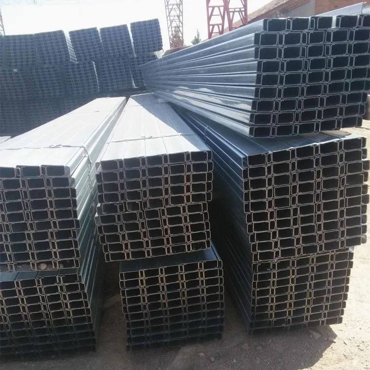 C Channel 75x50x5 Unit Weight of C Purlins Black Carbon Channel Steel bar