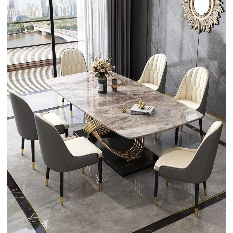 Latest Italian Design Contemporary Artificial Marble Dining Table