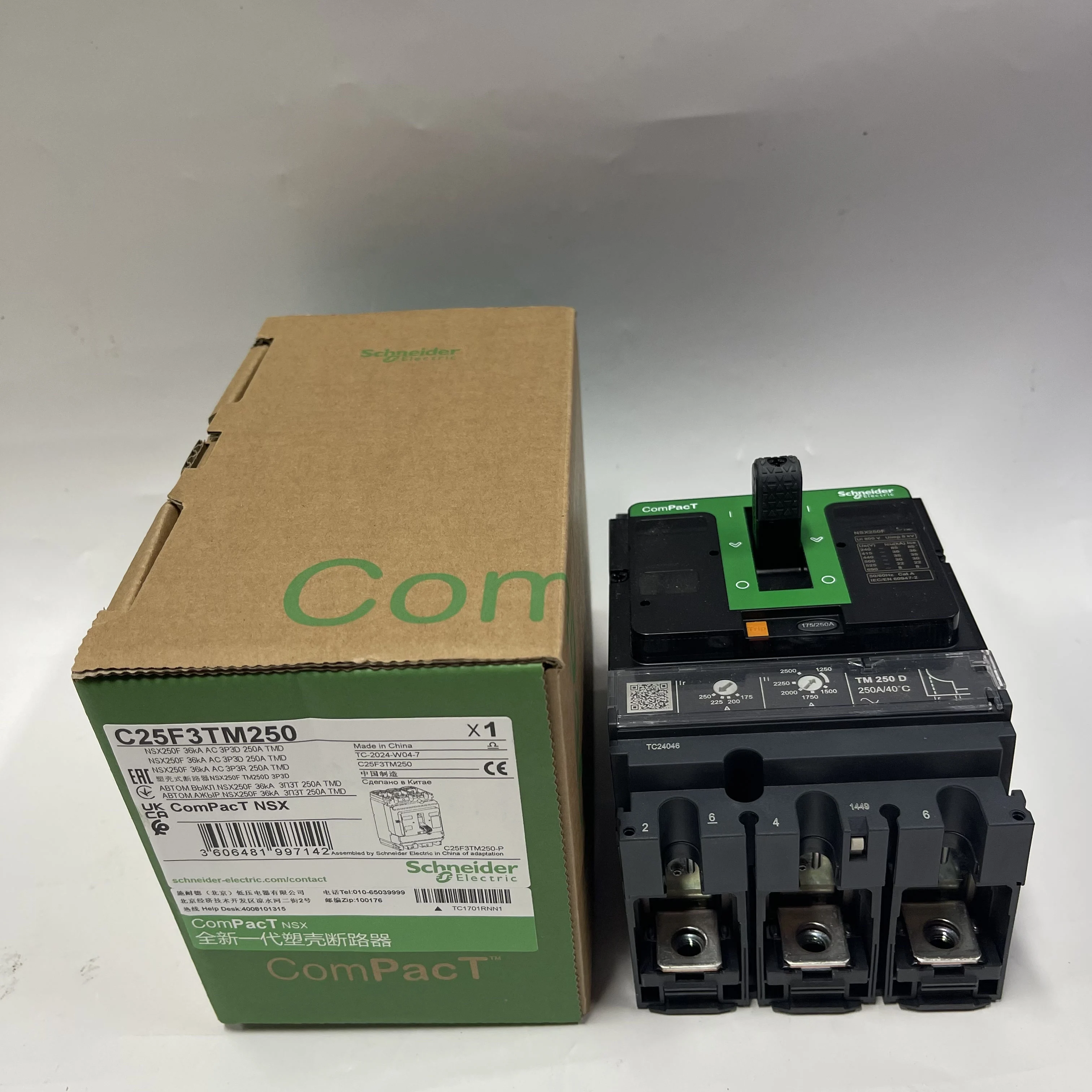 Schneider Molded Case Circuit Breaker C25F3TM250 Schneider Molded Case Circuit Breaker C25F3TM250