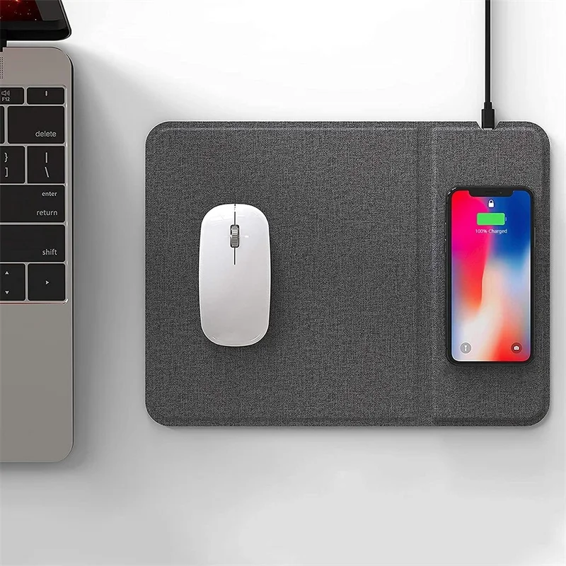 Fast Wireless Charging Mouse Pad 15w Large Wireless Charger Gaming Mouse Mat