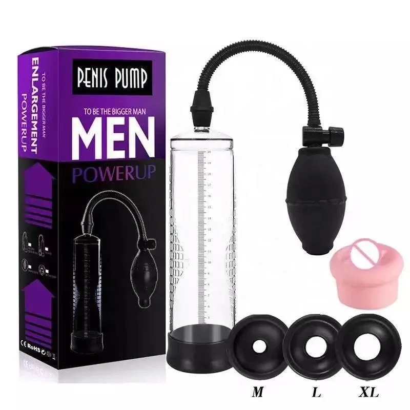 Men's High-pressure Penile Enlarger Aid Health Massage Sex Toys Vacuum Tube  Thickening Hardening Endurance Exercise Penis Pump