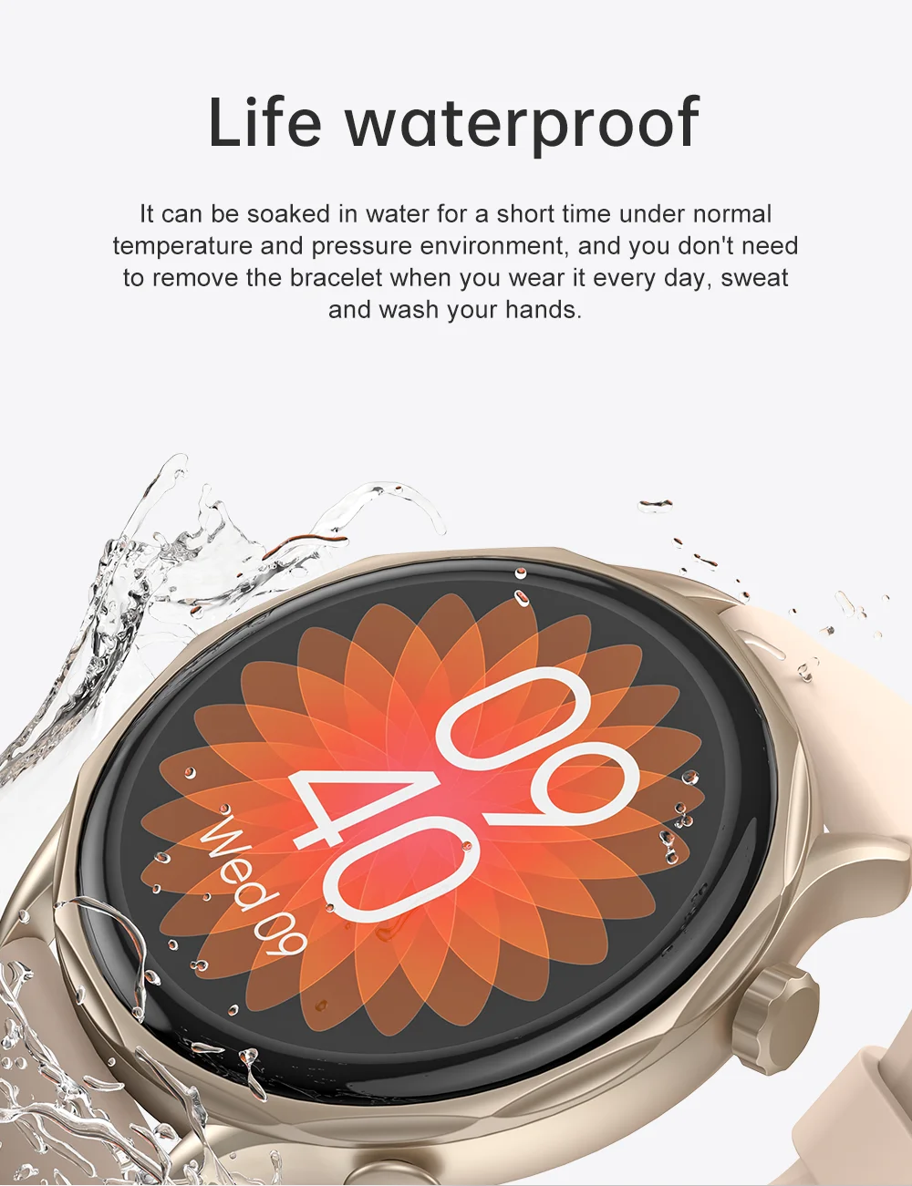 Reloj de pulsera para mujer con monitor de ritmo cardíaco Smartwatch (blanco )Reloj de pulsera para mujer con monitor de ritmo cardíaco Smartwatch ( blanco)-- Sincero Electrónica