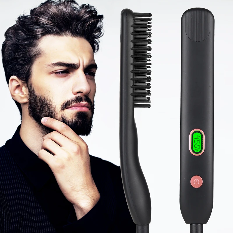 Hair Dryer And Styler Beard Straightener Heated Beard Comb Electric ...