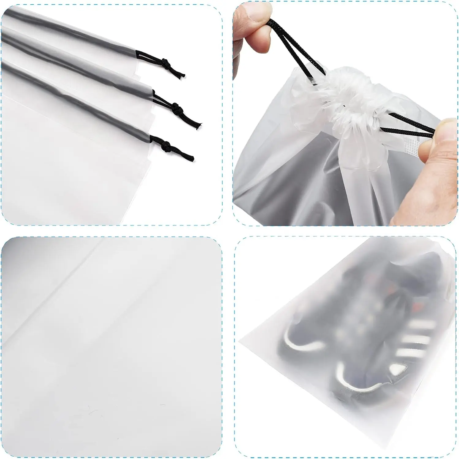 Custom Colorful Cheap EcofriendlyTravel Shoe Dust Storage Bags Logo Printed Dust Drawstring Nonwoven Bag supplier