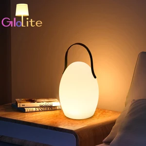 Golite Modern LED Table Desk Portable Rechargeable RGB Wireless Design Waterproof for Living Room Restaurant Use Made Plastic