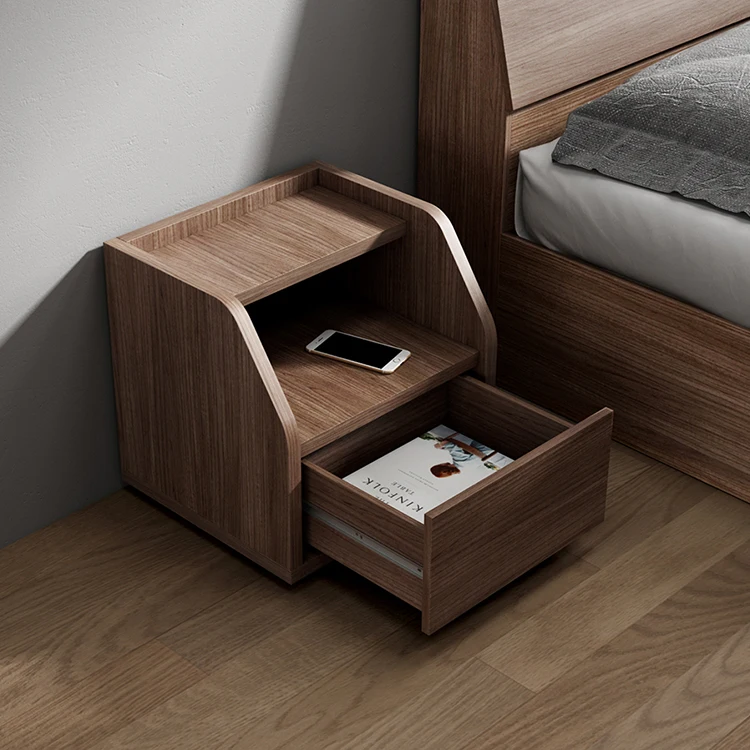 New design mdf wood bookcase storage beds mirror dresser hotel furniture bedroom set