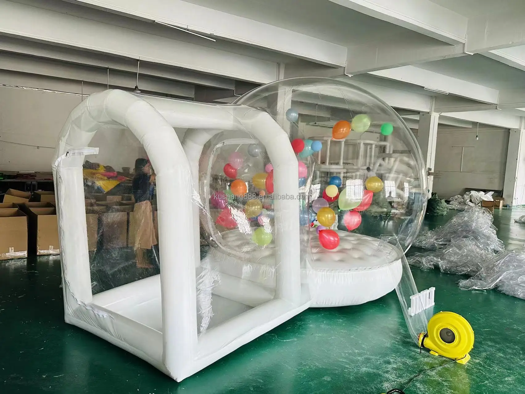 Kids Inflatable Bouncy Bubble House With Jumping Pvc Transparent