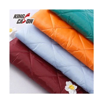 KINGCASON 2022 New Arrival Polyester Colorful Quilted Embroidery Winter Fabric For Clothing And Home Textile