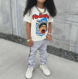 High Quality Kids Tee Short Sleeve Cotton Children's Summer Clothes Kids Top and Pants Kids Tracksuits Sets