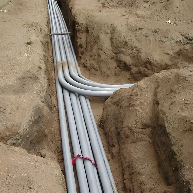 UV Resistant ASTM PVC Conduit Rigid Schedule 40 Conduit Pipe Fitting Electrical Plastic Tubes Wire Conduit for  Electric Wiring
