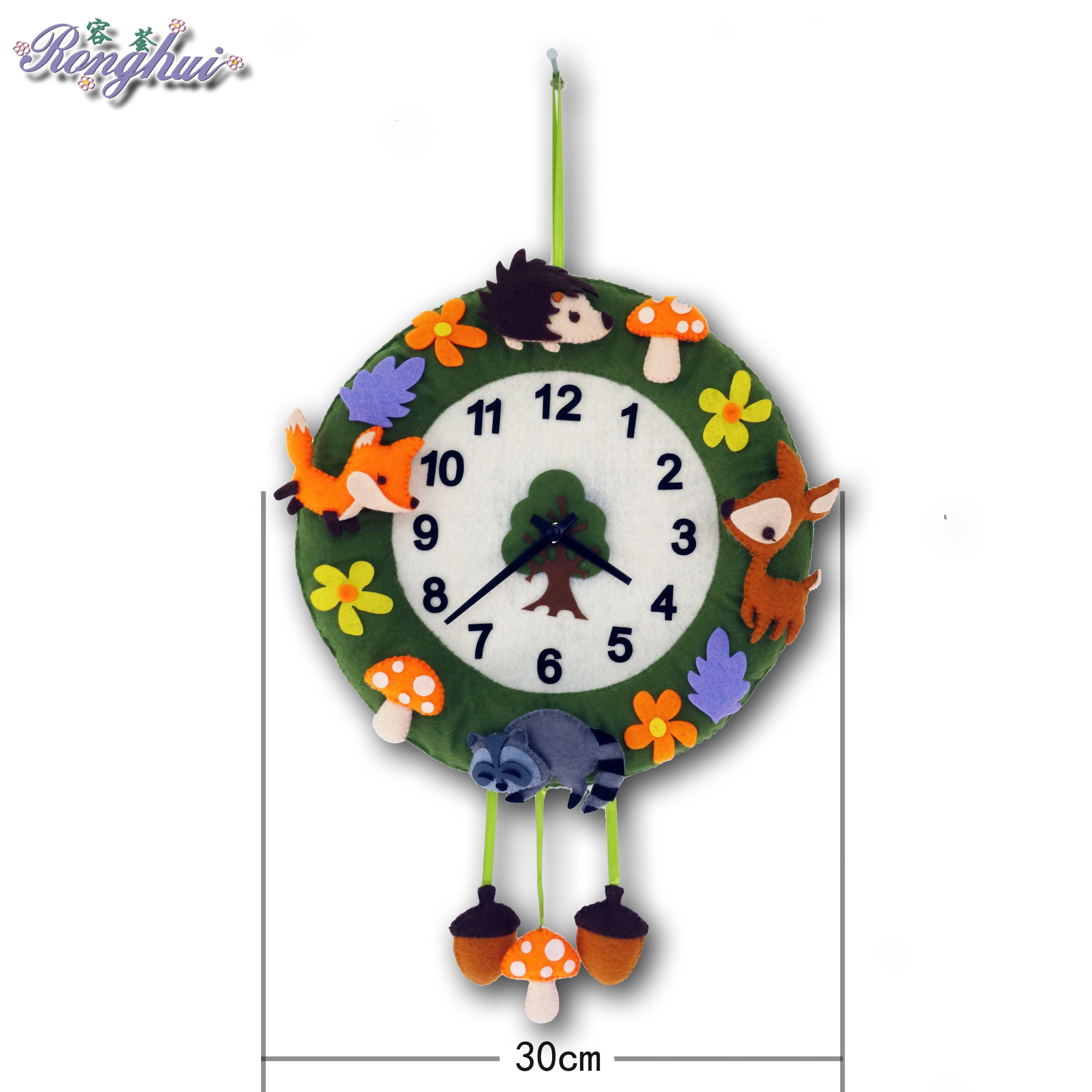 New Felt Wall Clock Free Cutting Felt Material Diy Package Forest Animal Theme Handmade Cloth Clock For Living Room Decoration Buy Wall Clock New Felt Wall Clock Free Cutting Felt Material Diy Package Forest Animal Theme Handmade Cloth Clock For Living Room Decoration Buy Wall Clock