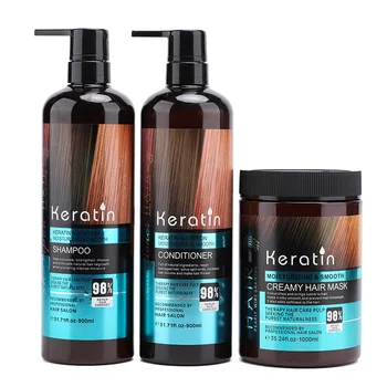 900ML wholesale keratin shampoo conditioner hair nourish damaged repair