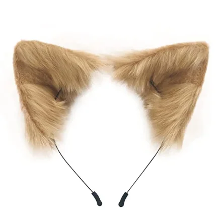 Bandeau Avec Oreilles De Chat En Fausse Fourrure - Fait Main, Serre-Tête Moelleux | Accessoire Cosplay, Halloween, Déguisement, Fête - 5
