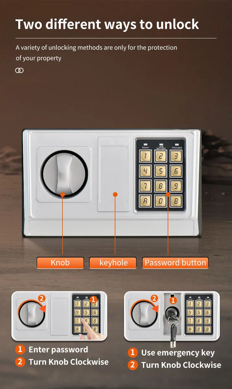 CEQSAFE High Quality Metal Door Lock Small Safe Home Electronic Safe Box manufacture