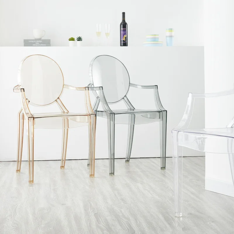 Cheap Price Tall Back Crystal Plastic Modern Wedding Bar Transparent