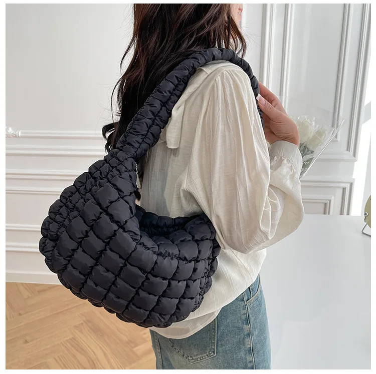 Fashion Soft Puffer Clouds Cute Shoulder Bags Winter Cotton Padded ...