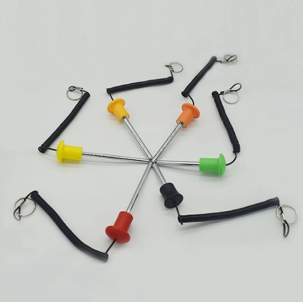 uxcell 10 mm x 105 mm Peso Stack Pin con Tirare Corda Magnetica Forza
