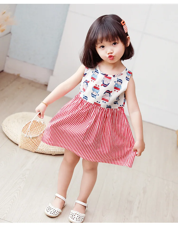 Baby. Girl Dress Clothes Floral Print Baby Summer Dress Toddler Girl ...
