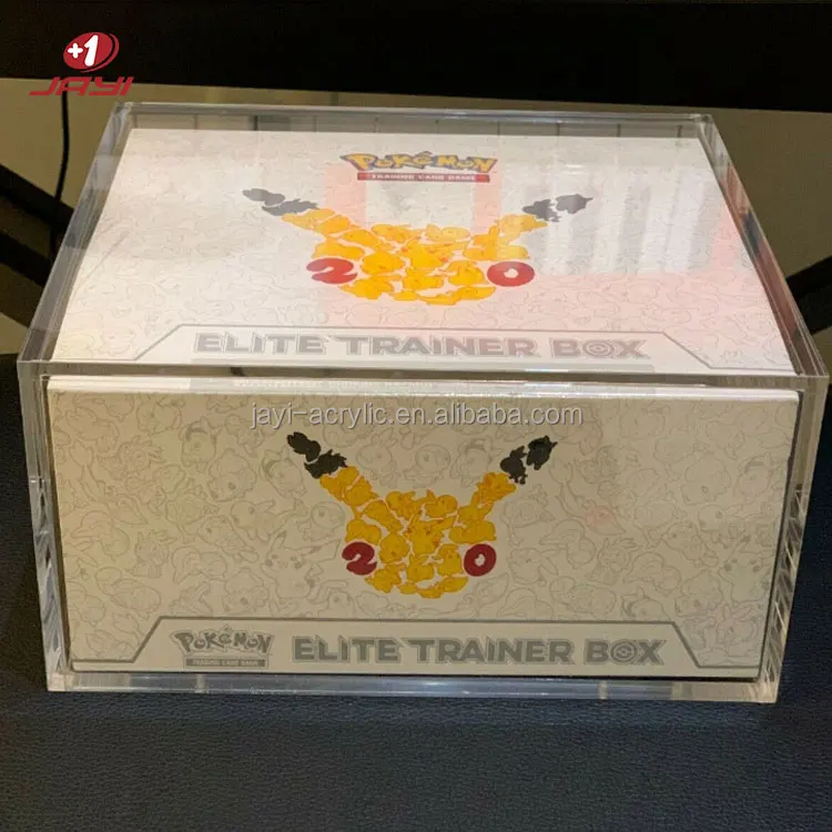 Прозрачный акриловый чехол JAYI с изображением поколения покемонов витрина для карт усилитель защитная магнитной крышкой
