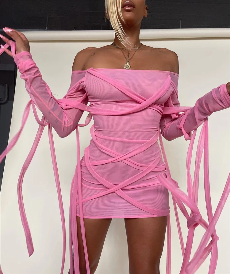 Vestido Bandage De Malla Para Mujer,Vestidos Sexys De Verano Para Fiesta, 2021 - Buy Mujer Sexy Vestidos,Las Mujeres Sexy Vestidos 2021,Caliente  Vestido De Club Product on Alibaba.com